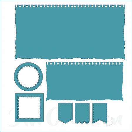 Stanzschablone - Notizzettel DIN lang Minislime